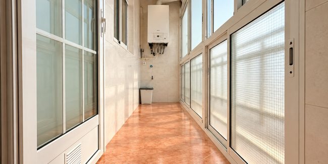 Galería soleada con caldera BAXI
